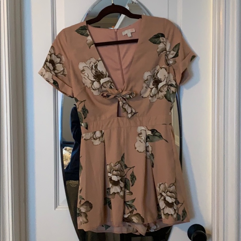 Rose pink Gianni bini romper